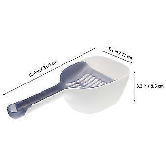 Cat Litter Scooper Plastic for Cleaning Use 1Set Blue