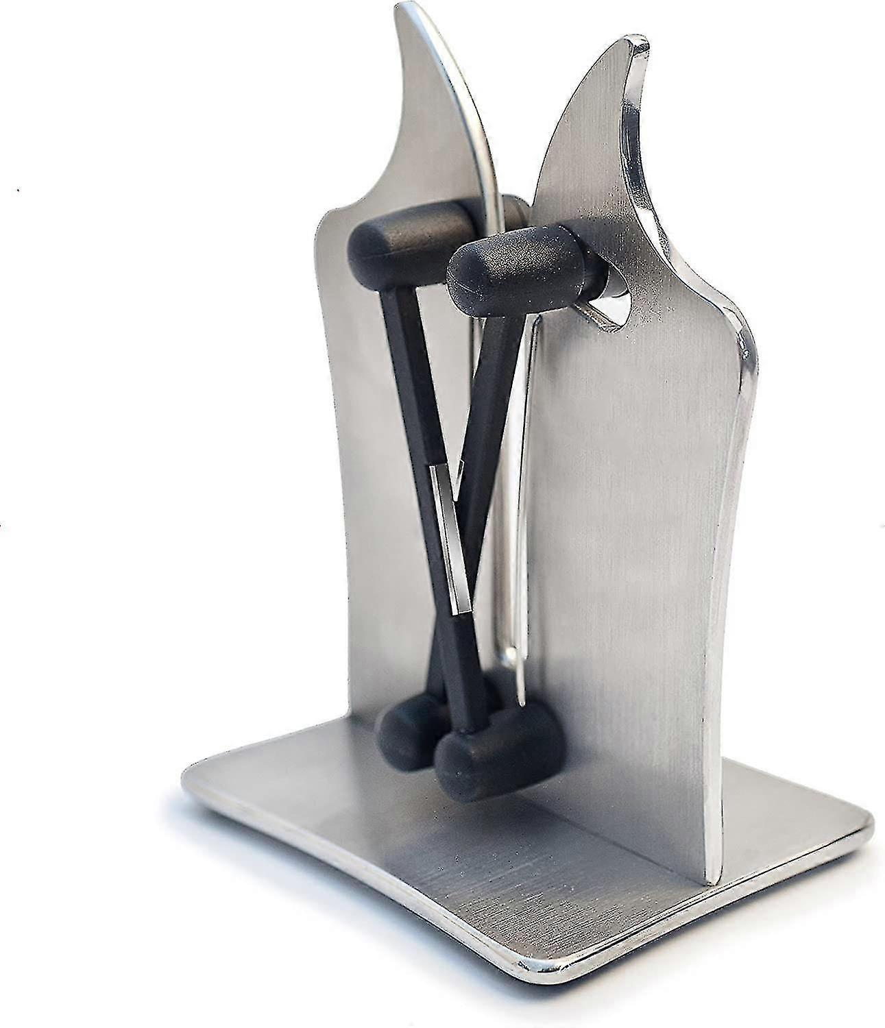 Professional Knife Sharpener Solid Stainless Steel (1pcs,silver)