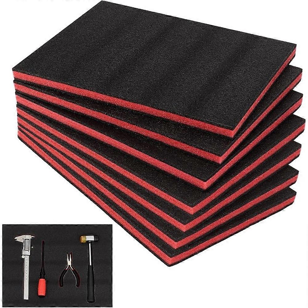 7Pcs Tool Box Foam,15.7x11.8x0.9Inch Tool Inserts for Toolbox Hard Case Drawer Camera Toolbox Storage Tool Shadow Insert
