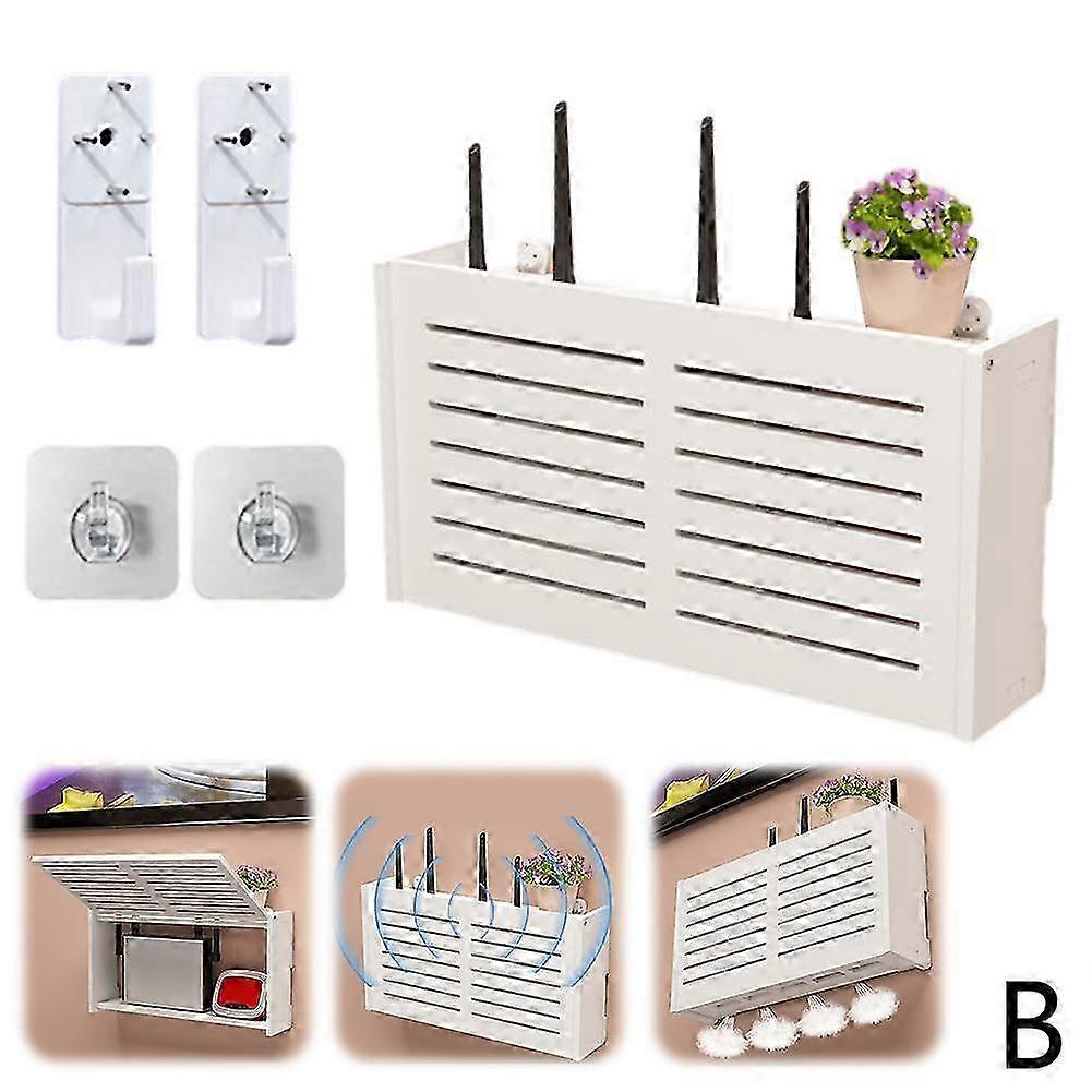 Spacious No-Drill Router Storage Box Ventilated