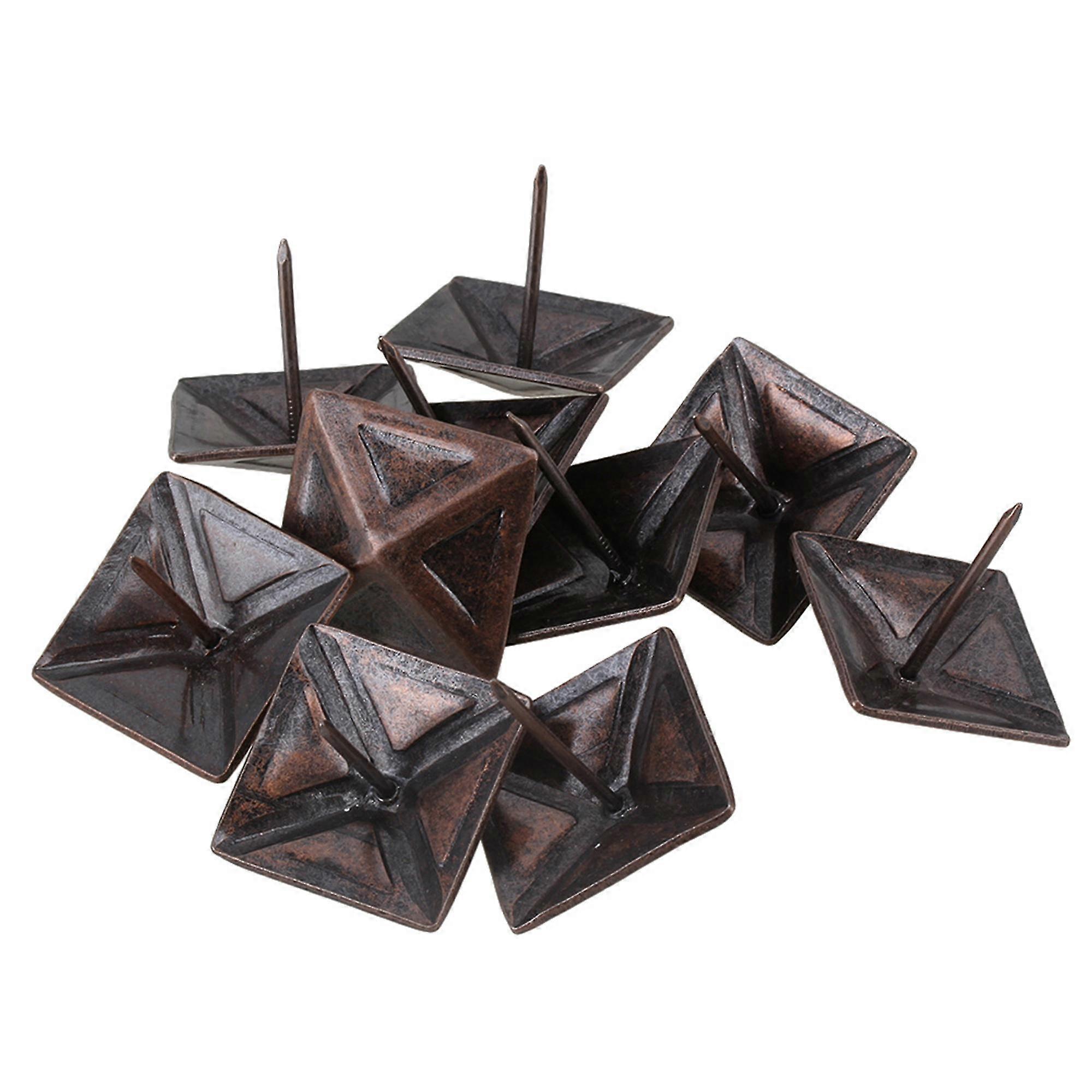 Red Iron Square Upholstery Rivets