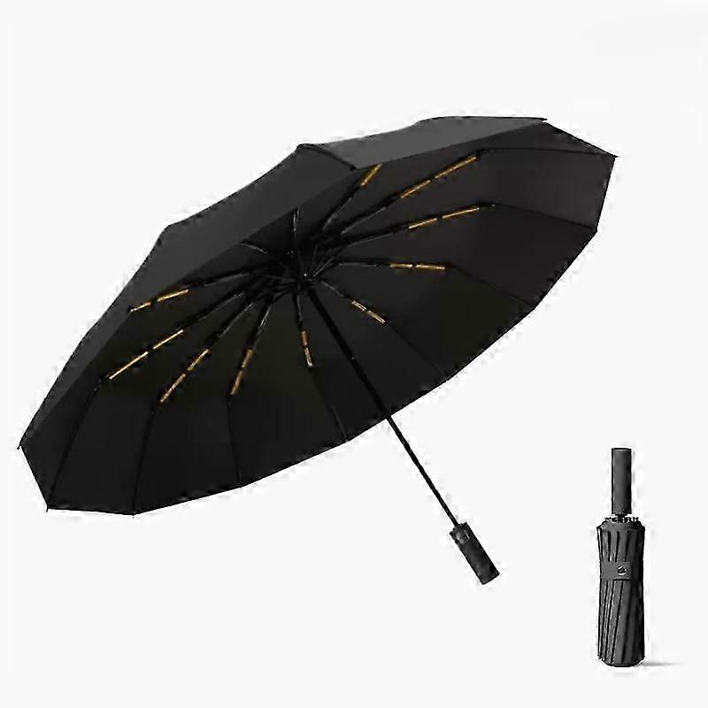 24-Rib Fully Automatic UV Rain Umbrella