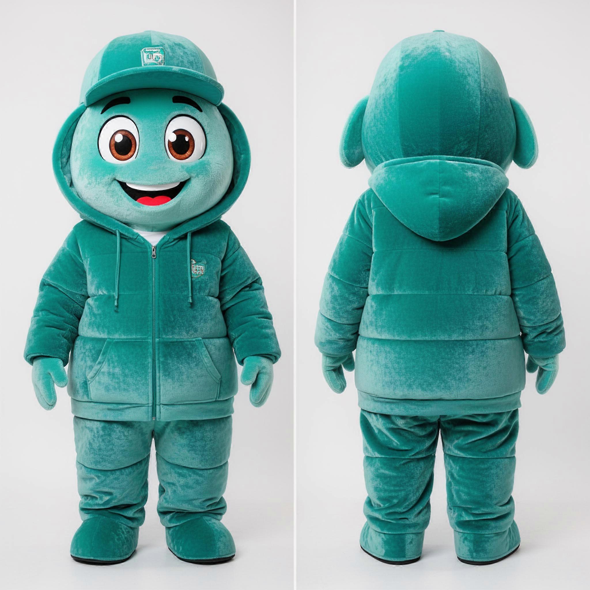 MASTICOT Teal Velvety Biryani Mascot
