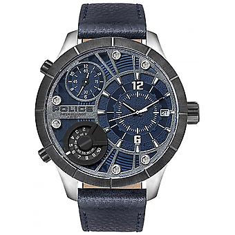 Police watches bushmaster Quartz Analog Man Watch with Cowskin Bracelet PL.15662XSTU-03