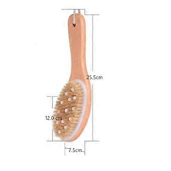 Body Brush Wood Handle Bath Brush for Shower Use 1Pcs Exfoliating