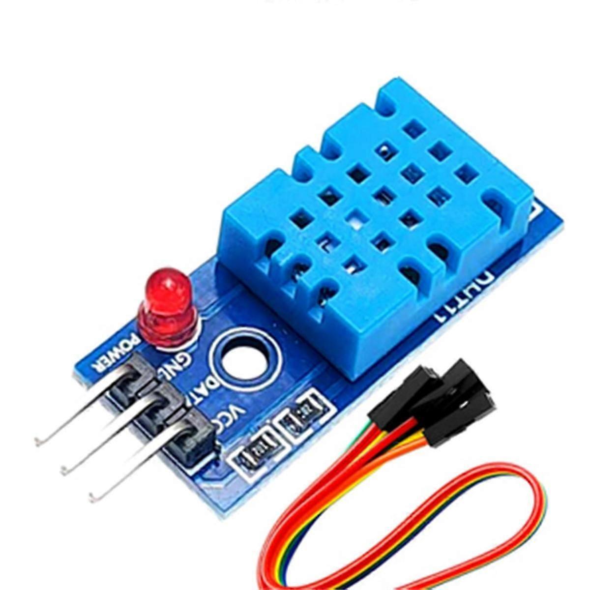 6 Set Temperature Humidity Sensor Module Digital Temperature Humidity Sensor 3.3V-5V with Wires