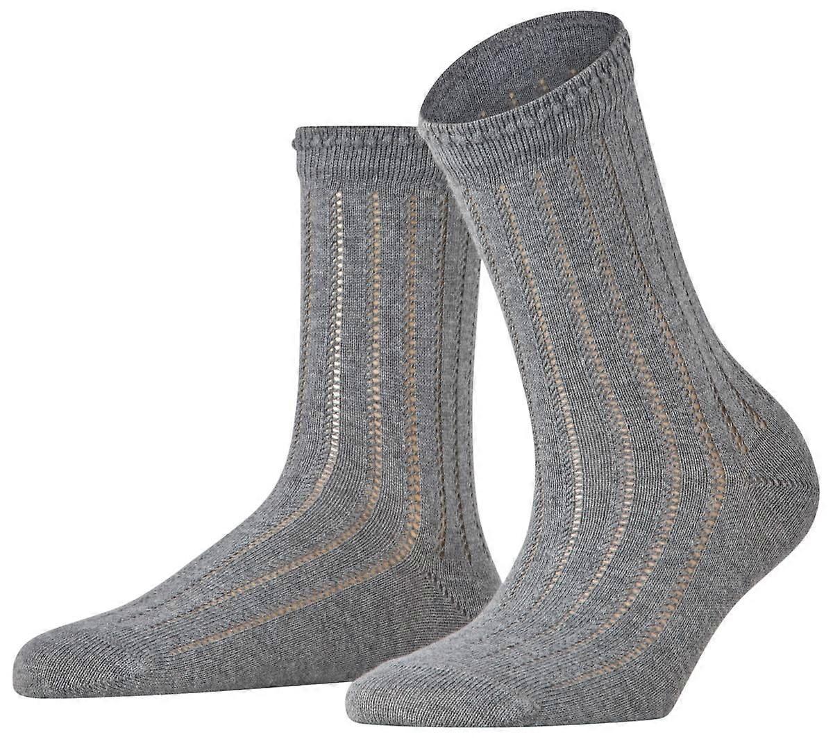 Falke Eyelet Socks - Light Grey Mel