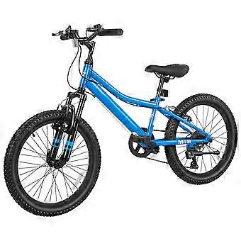 MountainBike for Men and Women 20inch Outdoor Bicycle 6Speeds, Adult Bikes, Front Suspension, Adjustable Saddle, All-Terrain Tires