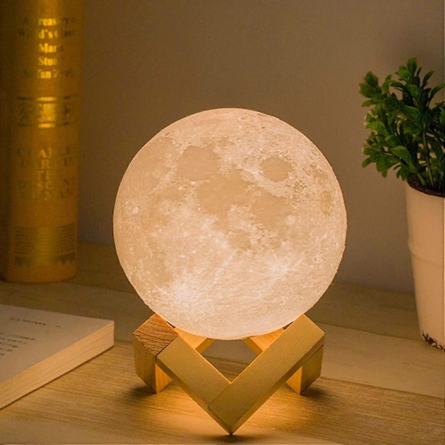 Mood Lights Moon Lamp-with Stand Remote Touch Control+usb Rechargeable
