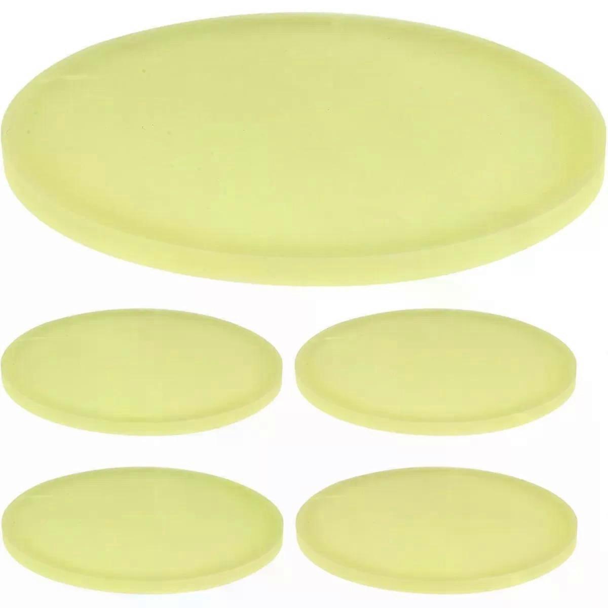 Cup Pad 5 Pcs Silicone Coasters round Waterproof