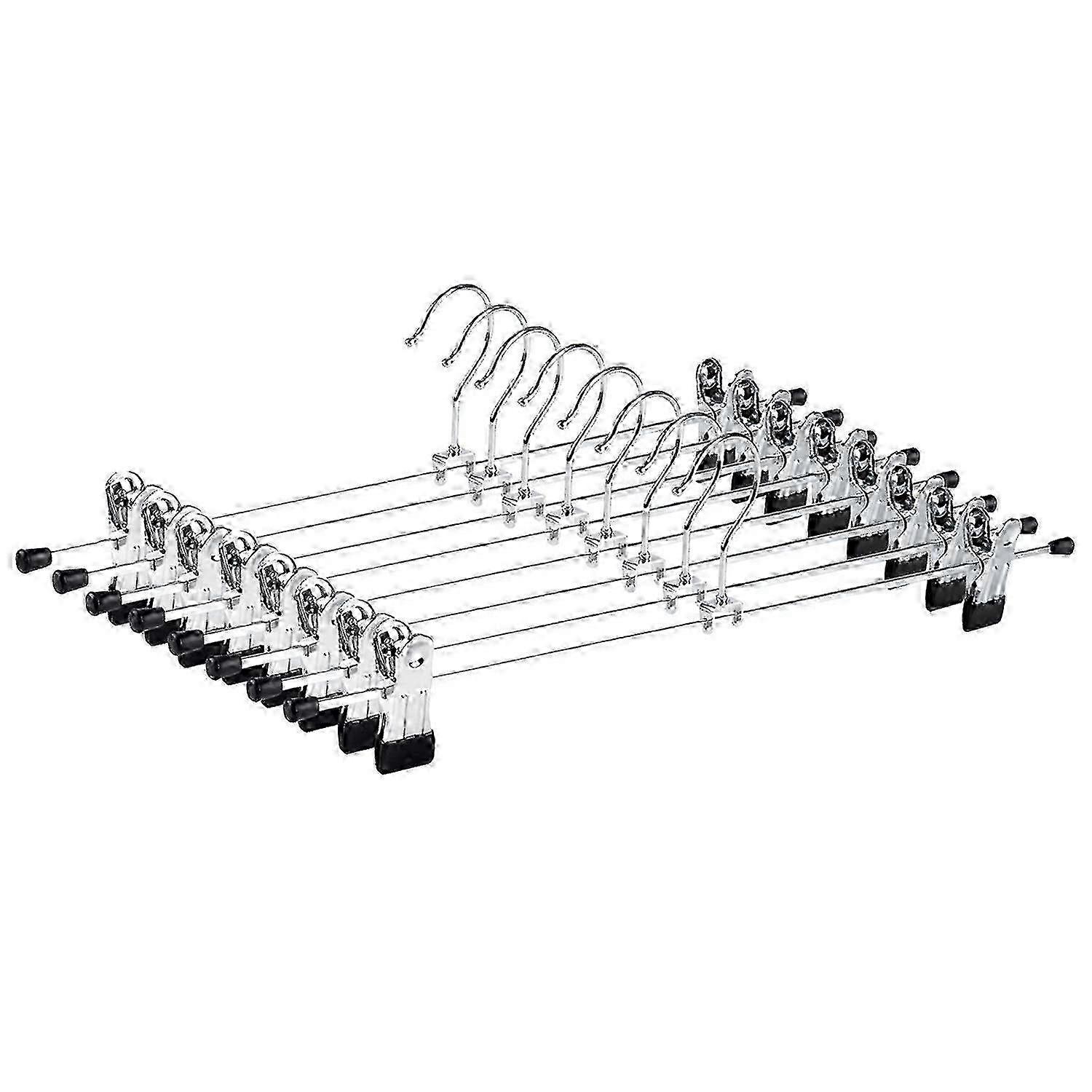 Slim Chrome Adjustable Pants Hangers