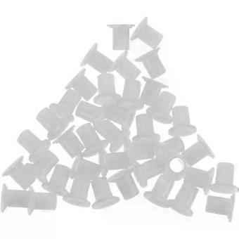 50pcs White Plastic Side Plugs for Inline Skates and Frames