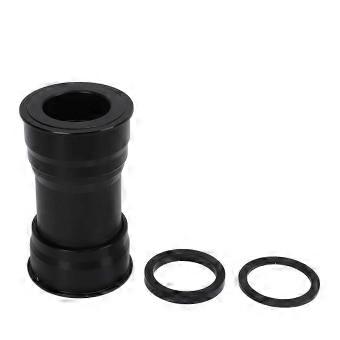 BB386 Bike Bottom Bracket Aluminum Alloy DUB Press-in with Washers, 86.5mm Frame Width, 49mm OD, 30mm ID Center Shaft Replacement