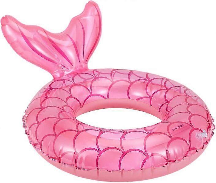 Swim Ring, Fish Tail Design High Visibility, 95cm, Beach Pool Float Ring