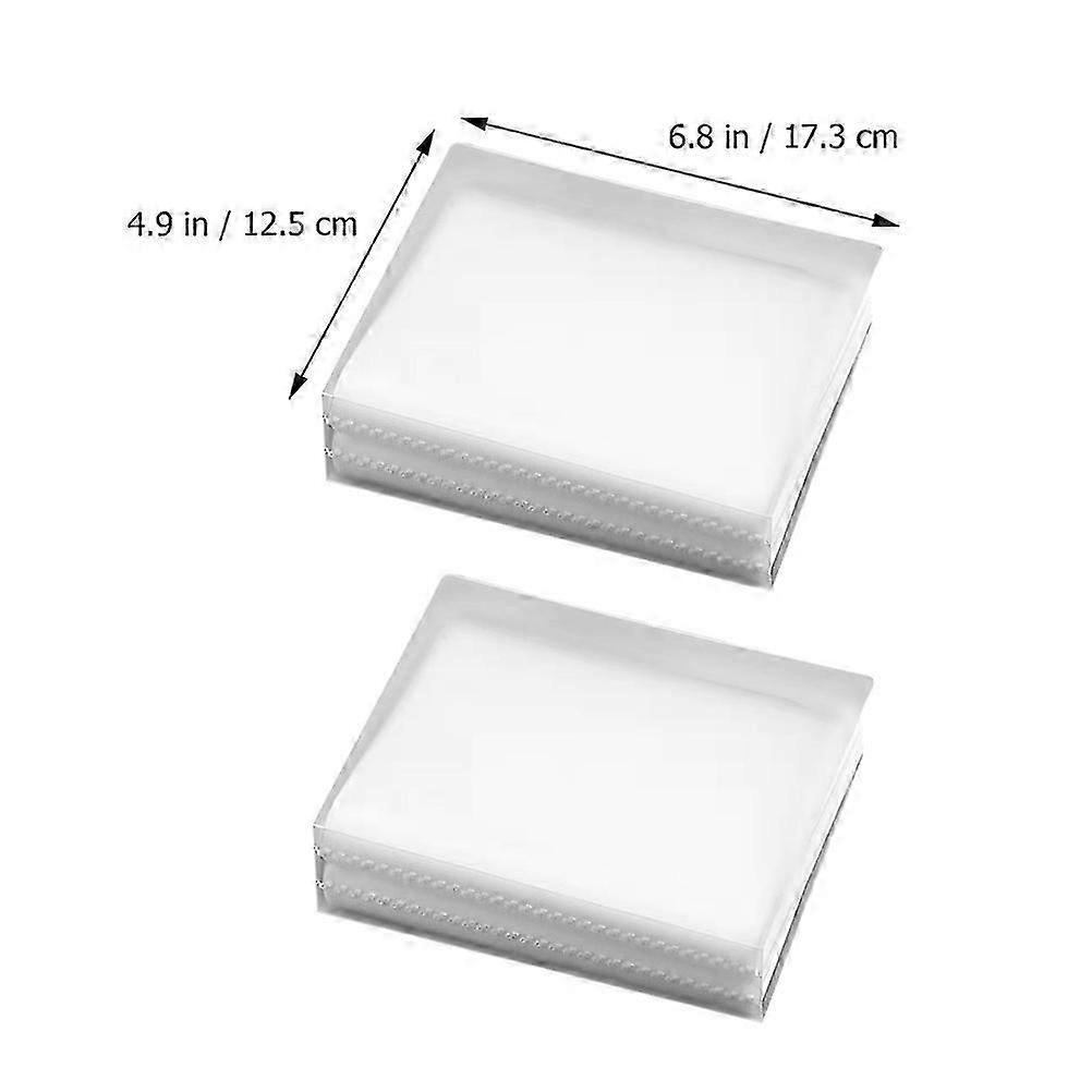 Compact Transparent Photo Storage 2pcs