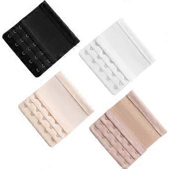 4 Pcs Bra Extenders 5 Hooks Plus Size 3 Rows Elastic Clasp Extenders Stretchy Bra Extension Strap