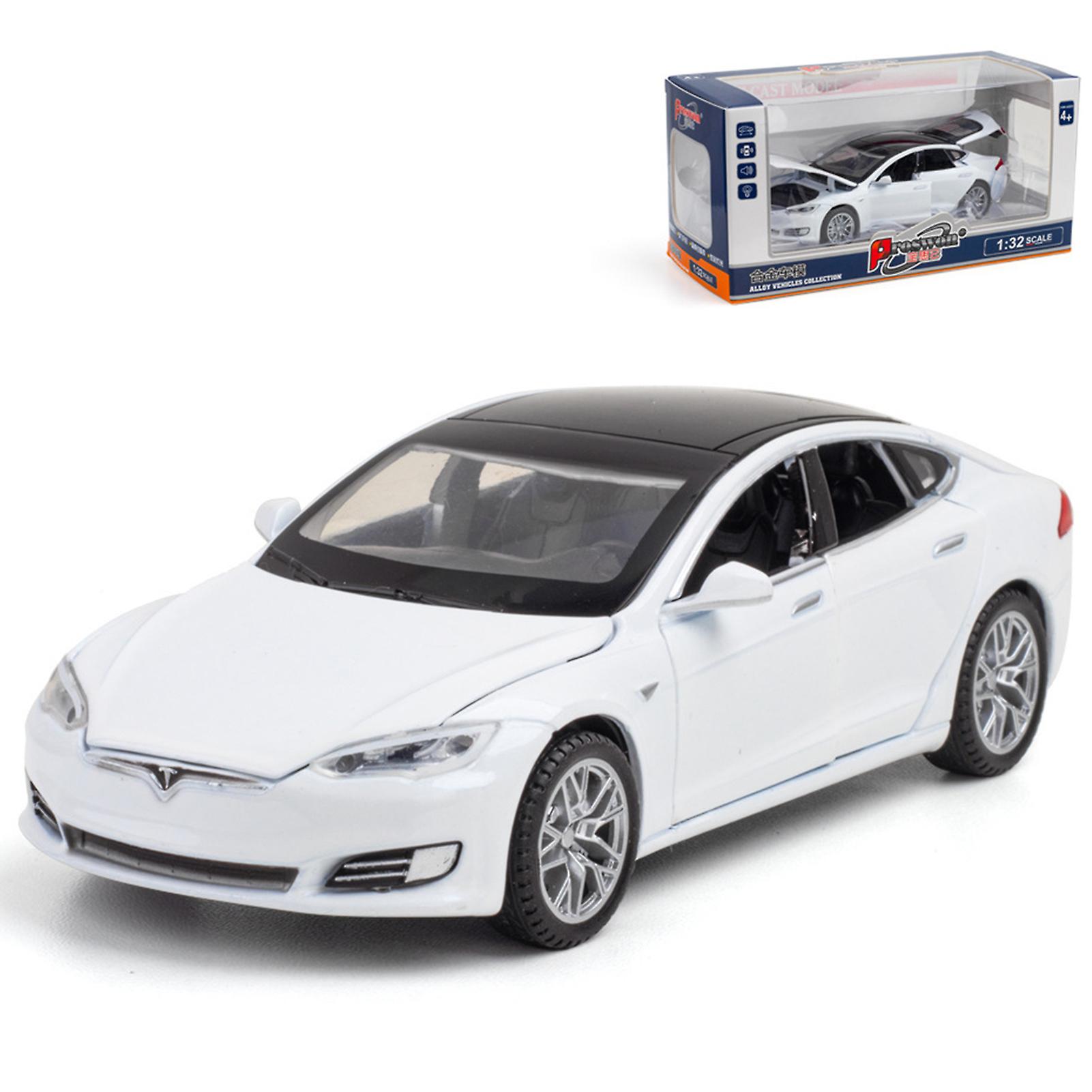 Tesla Model S Car Model With Light & Openable Door Musical Simulation Vehicle