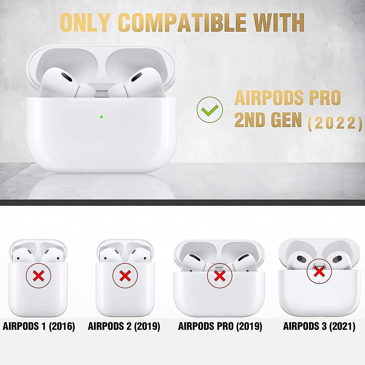 AirPods 3 Hülle Mit Kamera-Design – Stoßfest, Mit Schlüsselanhänger, Braun