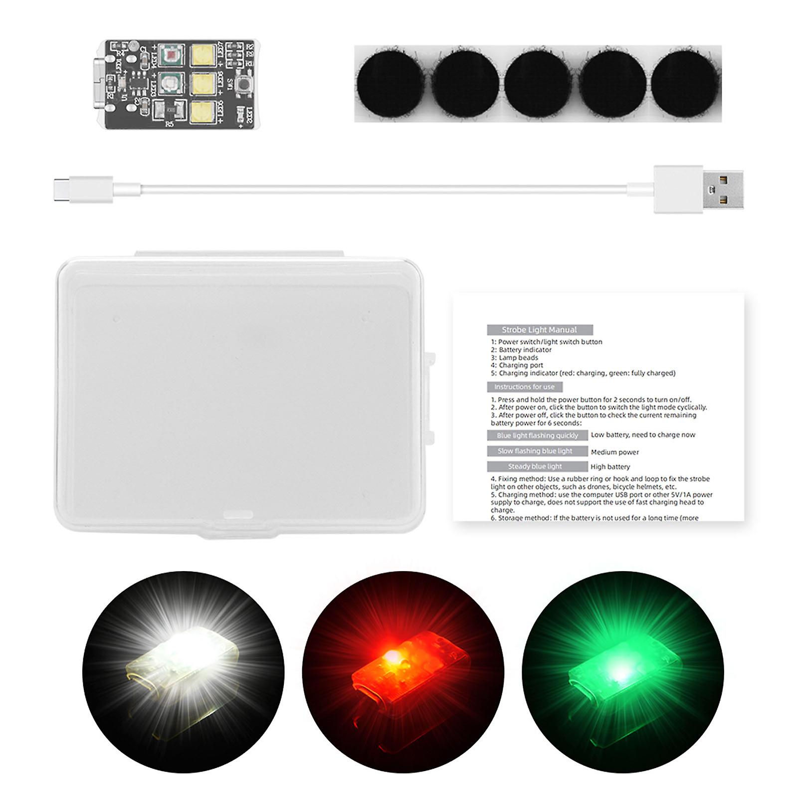Universal LED Anti-collision Warning Light Mini Signal Light Drone Strobe Light