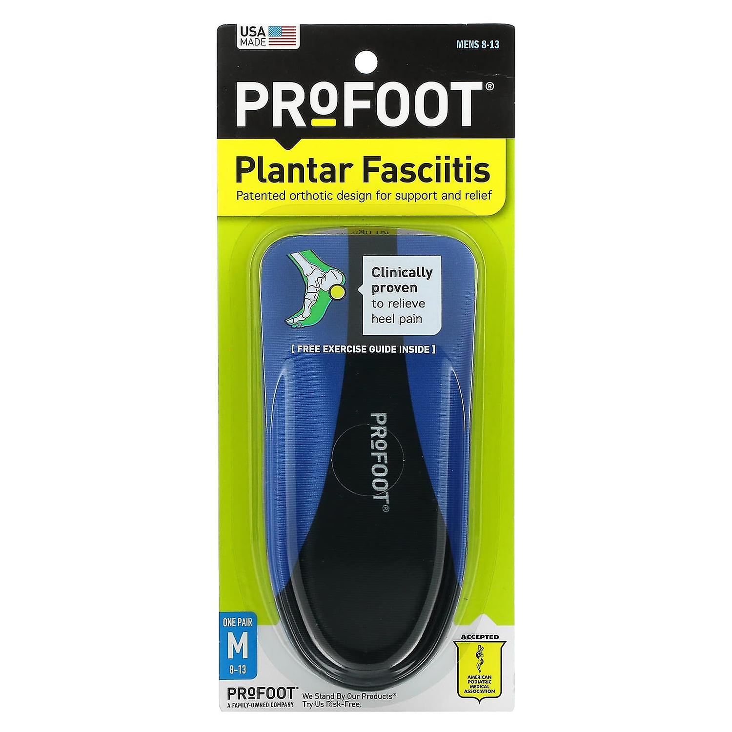 Profoot, Plantar Fasciitis, Mens 8-13, 1 Pair