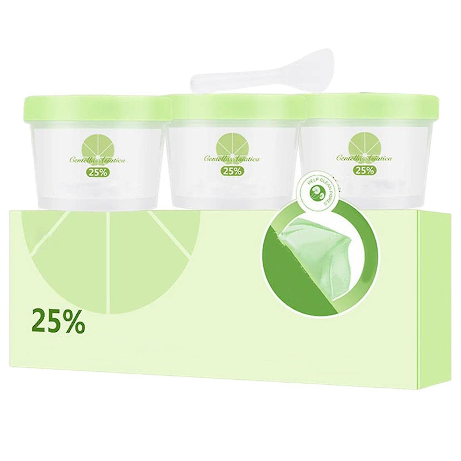 3pcs Centella Cleansing Mask Mud Deep Gentle Hydrating Remove Acne Facial Mask Repair And Nourish Skin