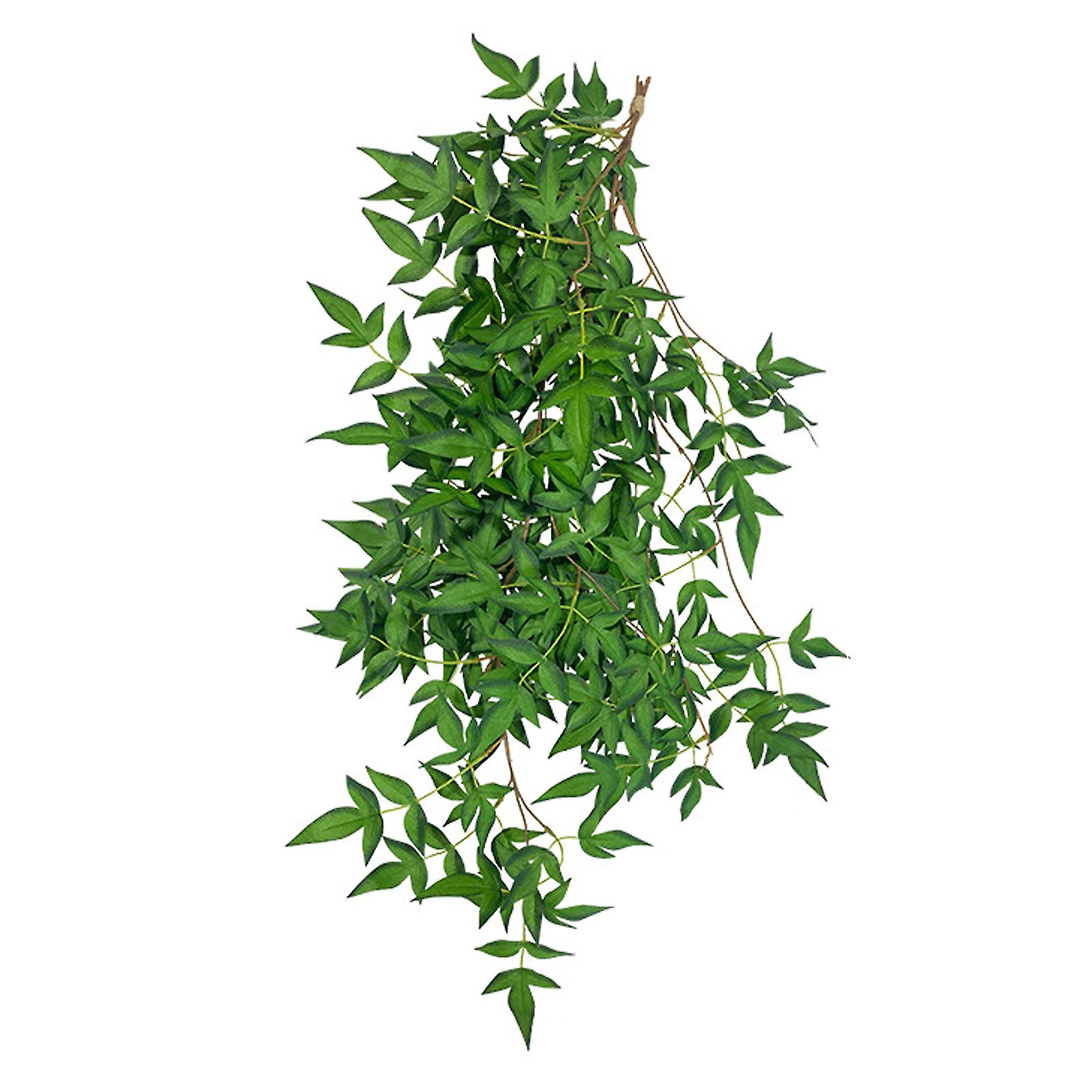 Hanging Artificial Plants  Leaves Plastic Garden Decors