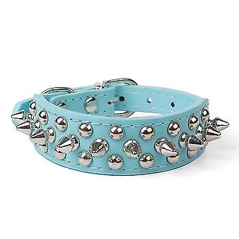 Studded Dog Collar Leather Spiked Rivet Studded Dog Collar Padded Anti-bite Anti-bite Pet Collar