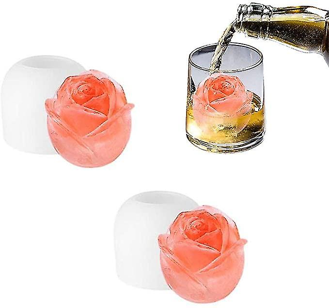 2 Pack Ice Cube Maker, 3d S Ice Cube Mold 2 Inch
