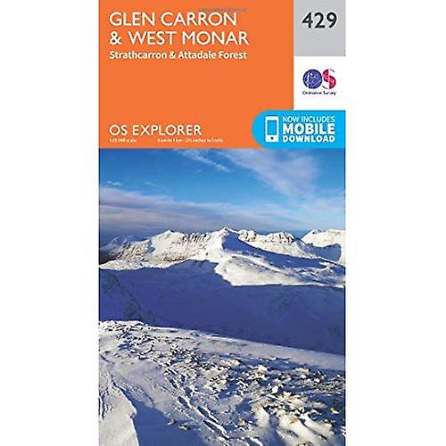 OS Explorer Map (429) Glen Carron and West Monar