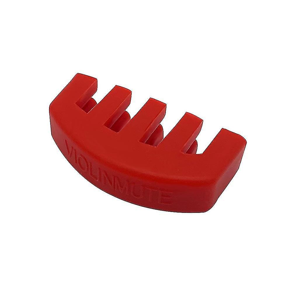 Red Rubber Violin Mute Silencer For 4 4 3 4 1 2 Violino Practice Accessories