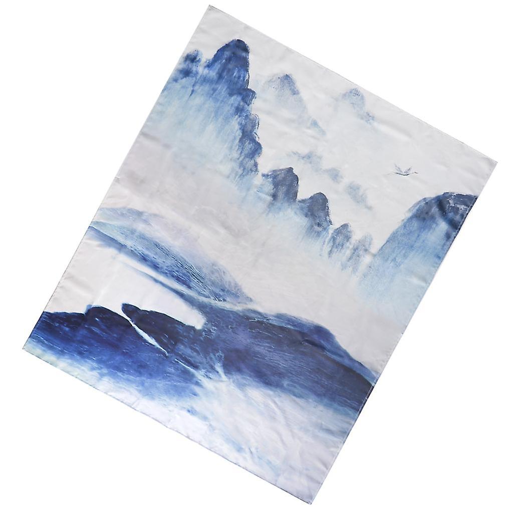 3D Digital Printed Rectangle Polyester Tablecloth Landscape 140x180cm