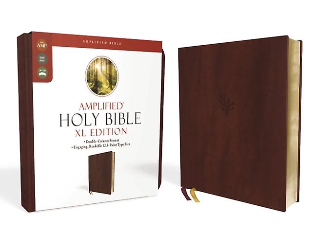 Burgundy Amplified Holy Bible Xl Edition Leathersoft By Zondervan Paperback Book