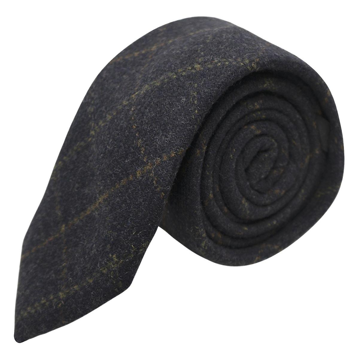 Heritage Check Navy Blue Tie