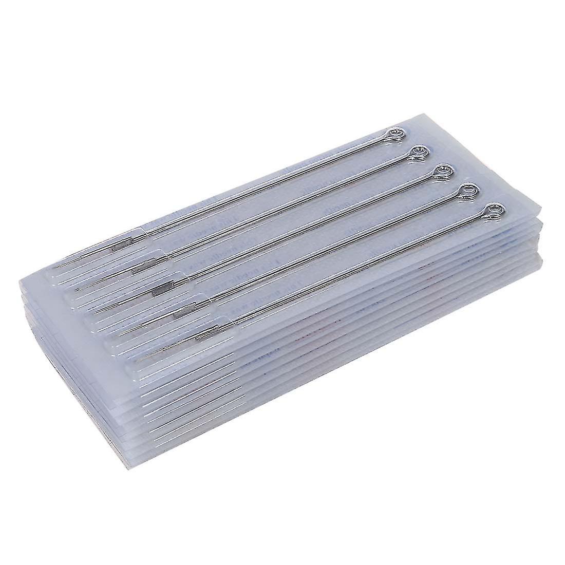 50 aiguilles de tatouage rondes de 3 ml en acier inoxydable