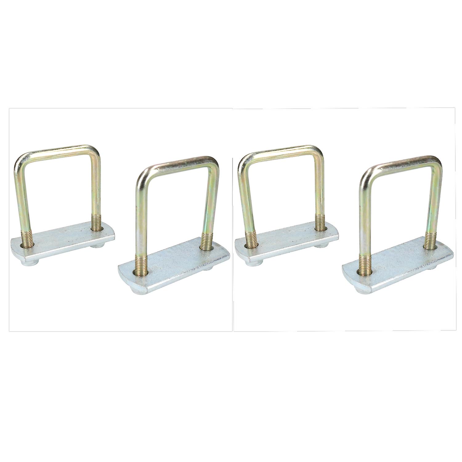 4 Pack M10 60mm x 90mm U-Bolt N-Bolt with Plates & Nuts HIGH TENSILE