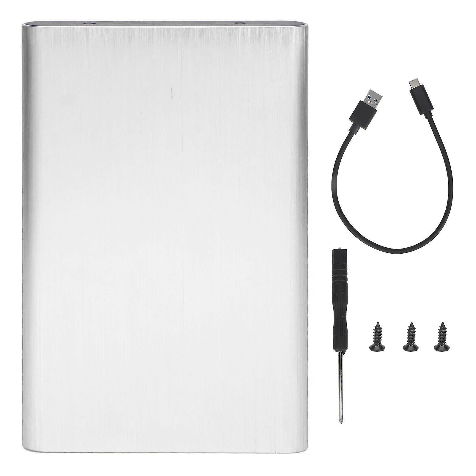 2.5in Sata Hdd Enclosure Type C 10gbps High Speed Portable Hard Drive Case With Led Indicator