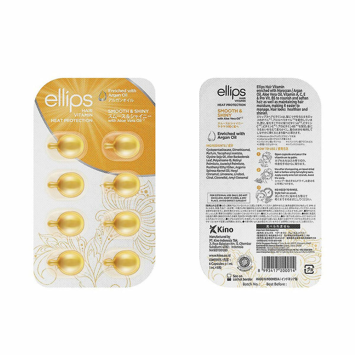 Vitamins Ellips Smooth Shiny Tablets Thermoprotective Argan Oil