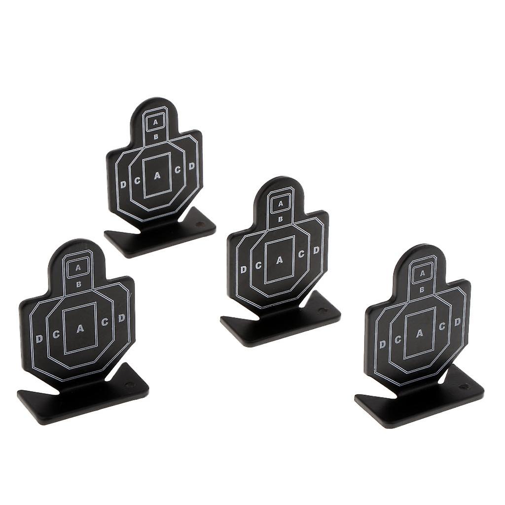 4pcs Metal Practice Silhouette Shooting Aim Target Mini Plinking Targets