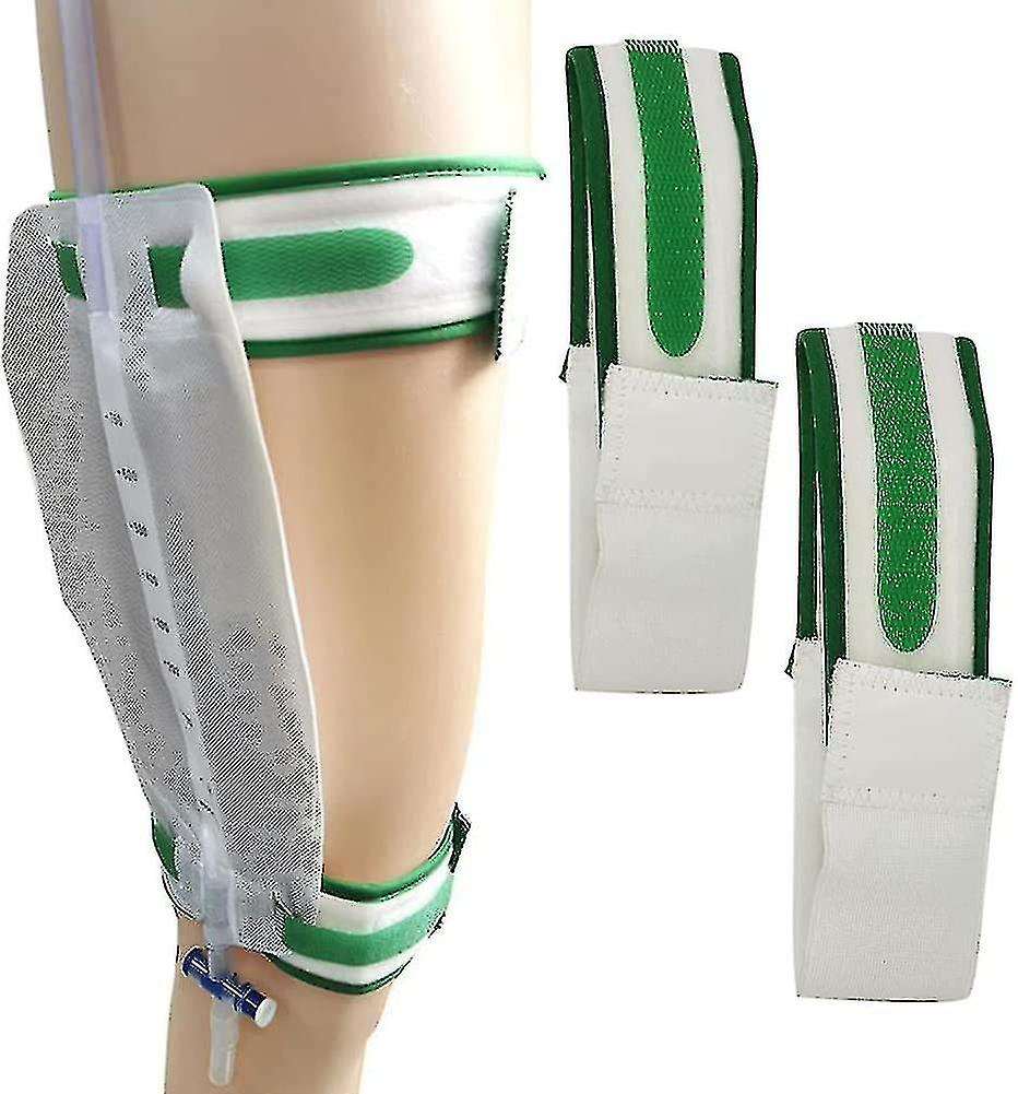 2pcs Cathéter Jambe Sac Holder Cathéter Leg Strap Urinary Drainage Tube Holder Catheter Stabilization Device Anti Slip Anti Irritation Catheter Hol...
