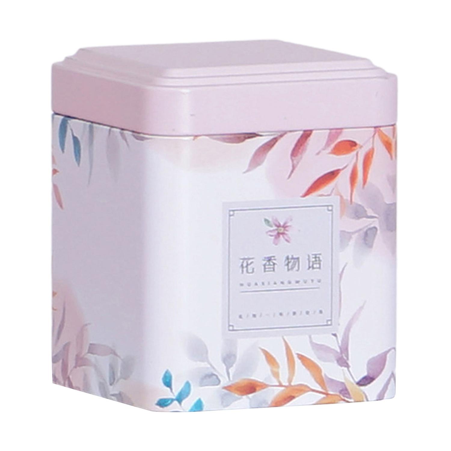 Tea Can Portable Metal Tea Storage Box for Home