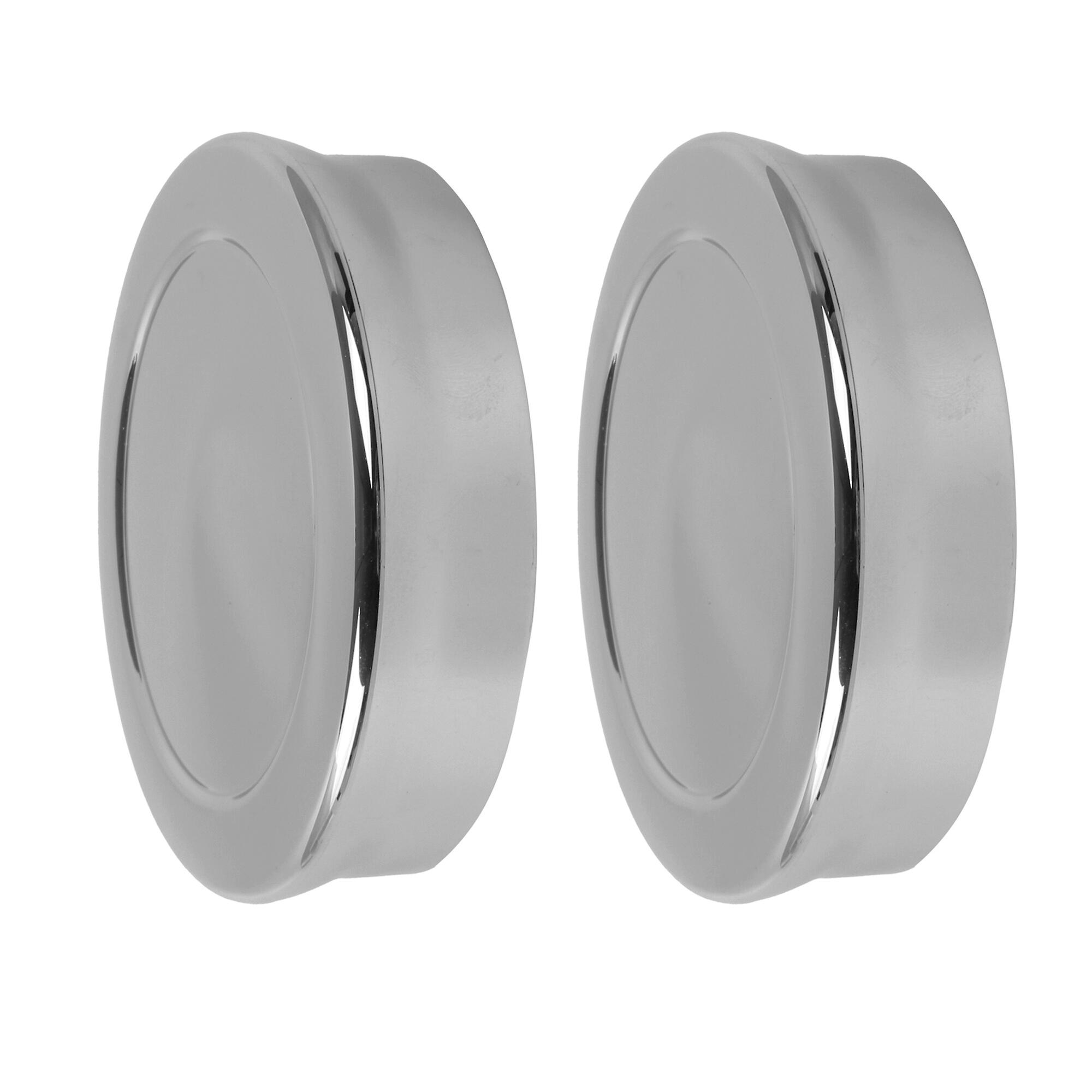 2 Pcs Silver Laundry Appliance Knob 0.28 Inch Replacement for EAP11735268