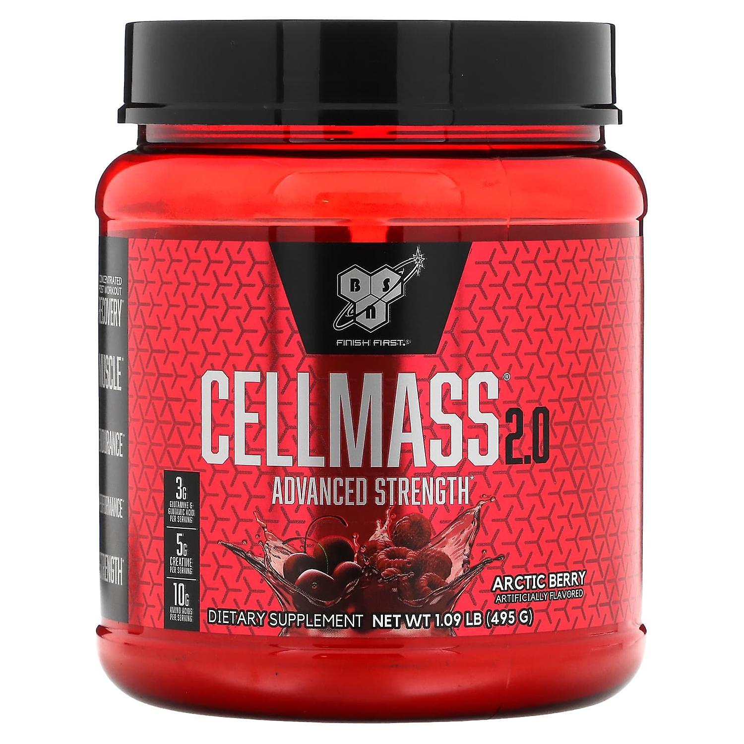 BSN, Cellmass 2.0, Advanced Strength, Arctic Berry, 1.09 lb (495 g)