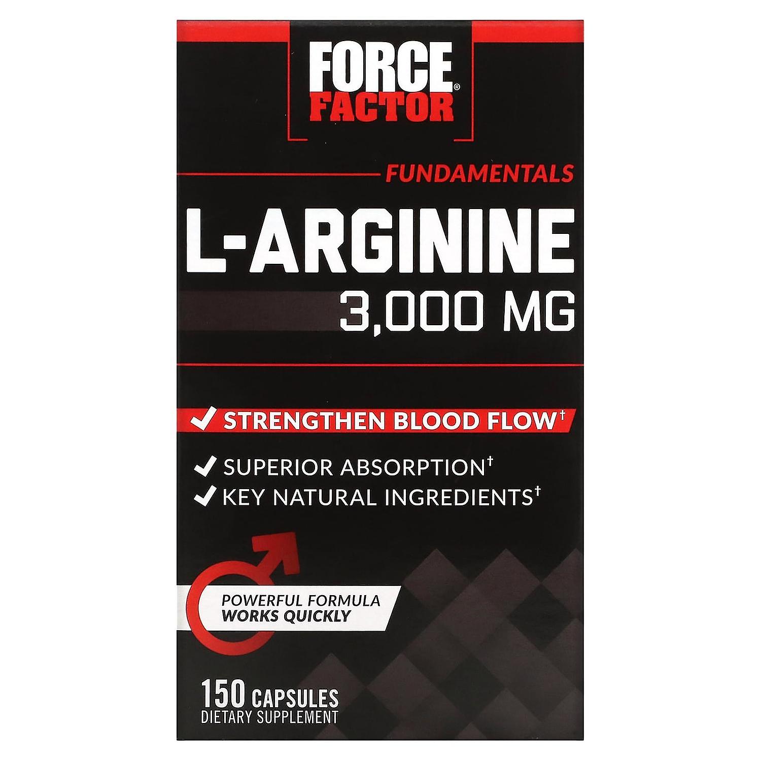 Force Factor, L-Arginine, 600 mg, 150 Capsules