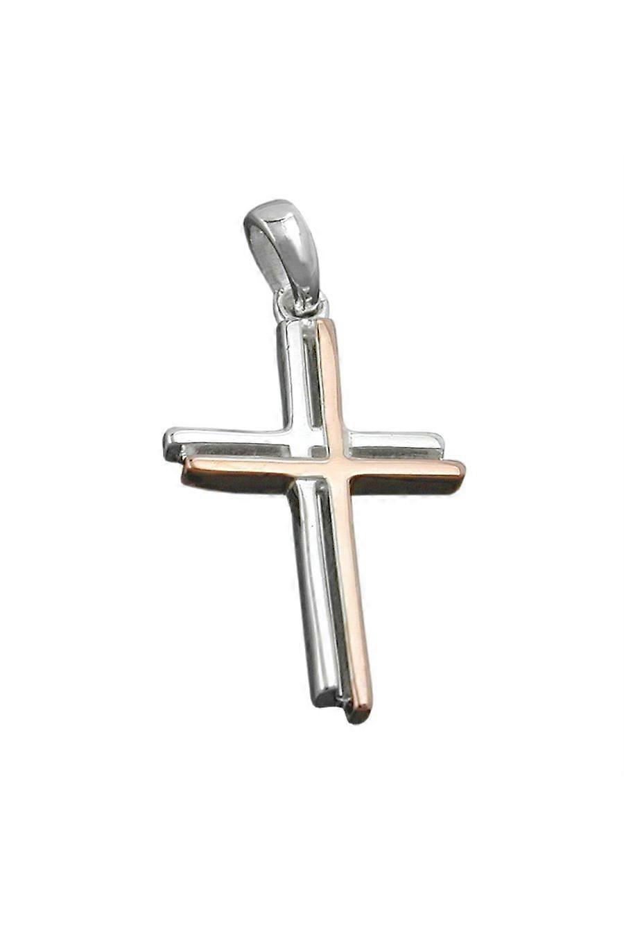 Pendant Cross Two Tone Silver 925 - Gl92060