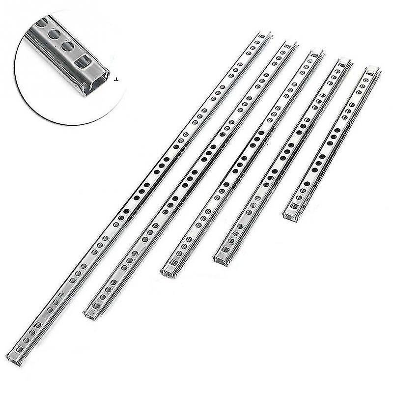342Mm Stainless Steel Drawer Slides Ball Bearing Runners Three section Extension