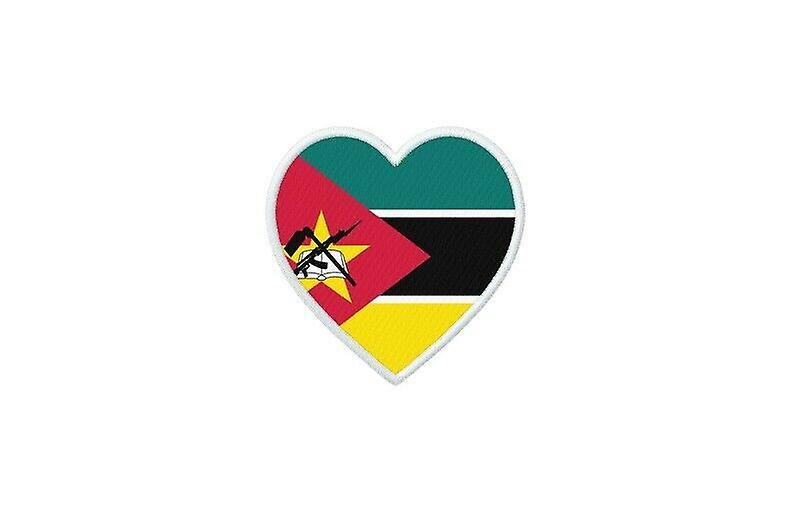 Patch badge ecusson prints thermocollant heart flag MOC mozambique