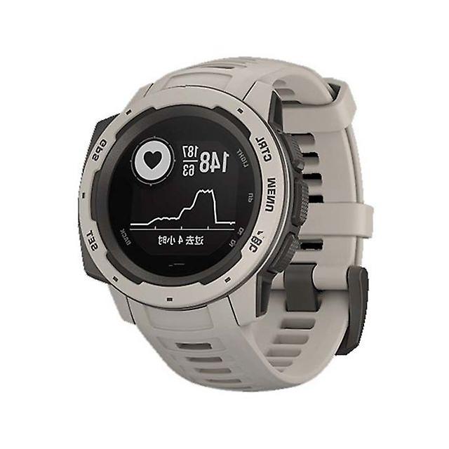 Silicone Replacement Watch band for Garmin Instinct 22mm Beige