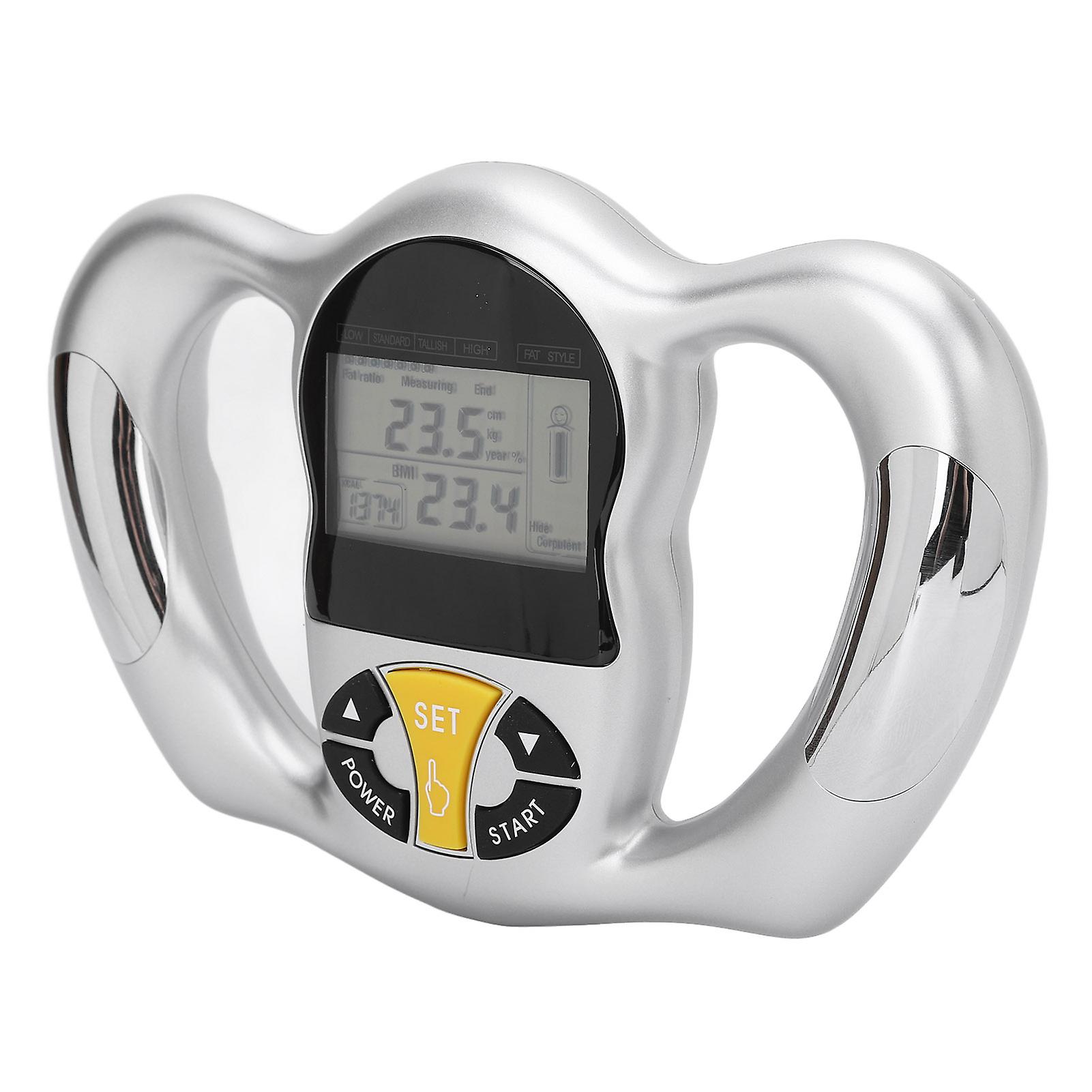 Handheld Body Fat Analyzer Calorie BMI Measurement LCD Screen Portable Digital Health Monitor