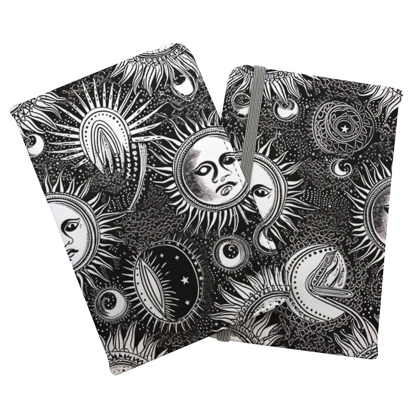 Moon And Sun Black White Passport Cover