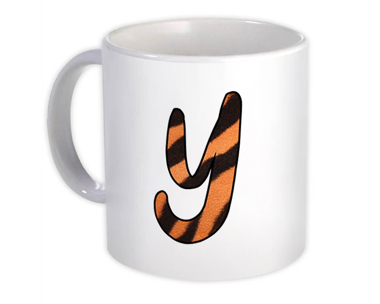 Gift Mug: Monogram Letter Y Tiger